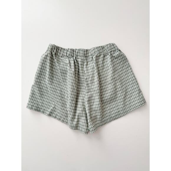 Brandly melville green plaid boxer shorts - one size - Picture 3 of 5